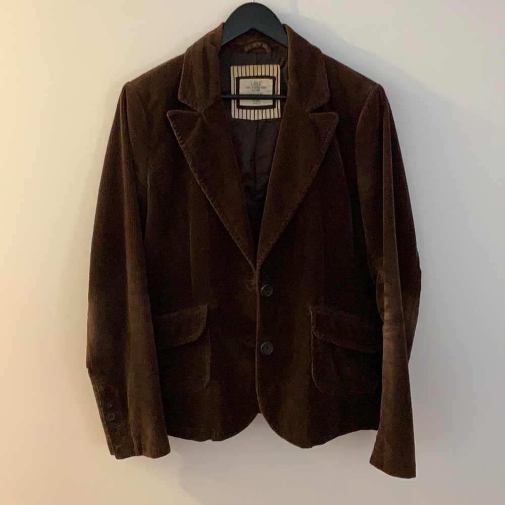Corduroy brown blazer